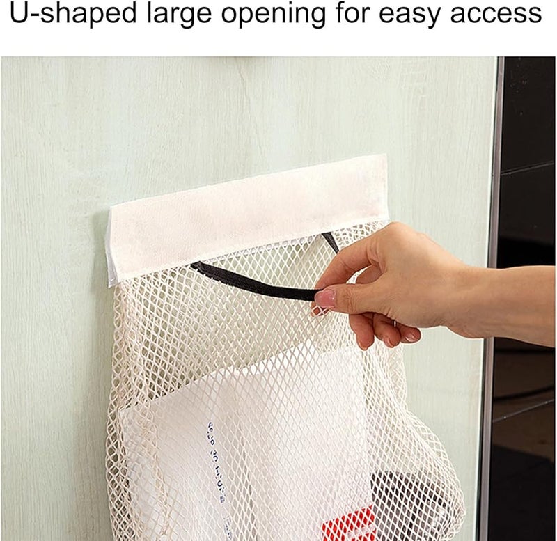 حقيبة تخزين معلقة كبيرة قابلة لإعادة الاستخدام قابلة للغسيل منظف غسيل منظم لخزانة الملابس - Image 5